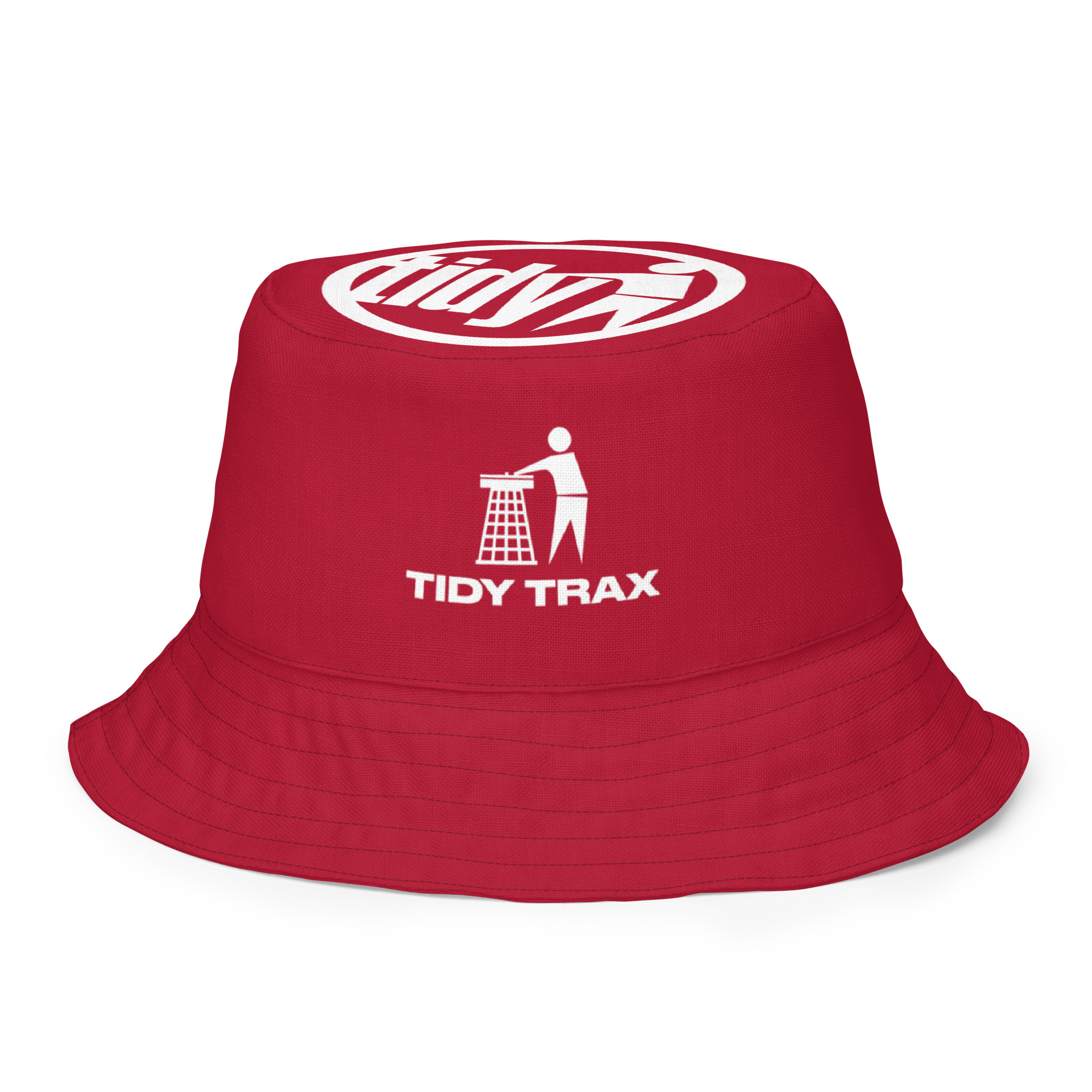 Tidy Red & White Reversible Bucket Hat - Tidy Trax
