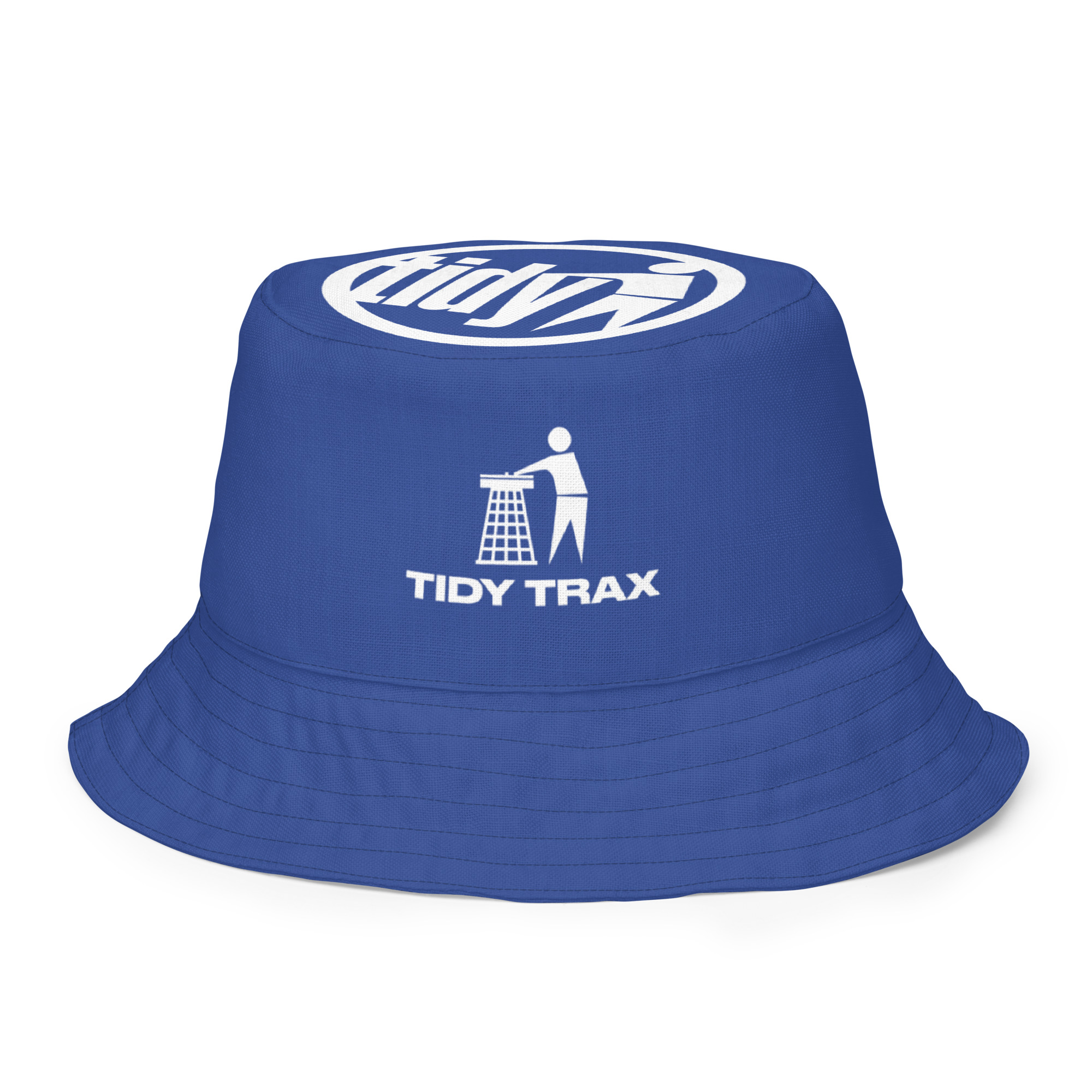 Tidy Blue & White Reversible Bucket Hat